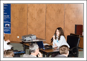 PLM Conference 2007, Ирина Архангельская рассказывает об автоматизации работы с поручениями с помощью Lotsia PDM PLUS